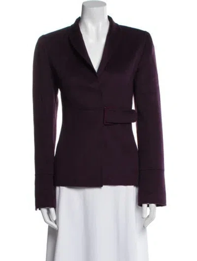 Pre-owned Valentino Vintage 2000's Blazer In Purple