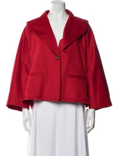 Pre-owned Valentino Vintage 2000's Blazer In Red