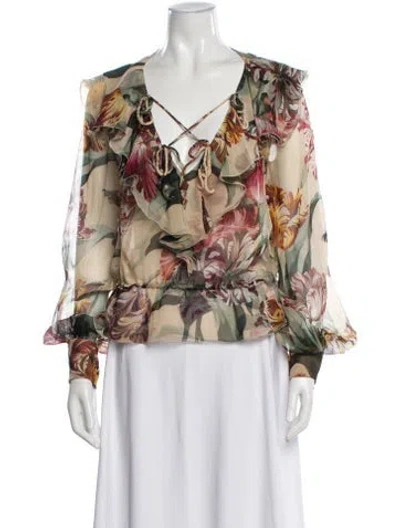 Pre-owned Valentino Vintage 2000's Blouse In Multi