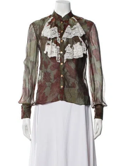Pre-owned Valentino Vintage 2000's Blouse In Multi