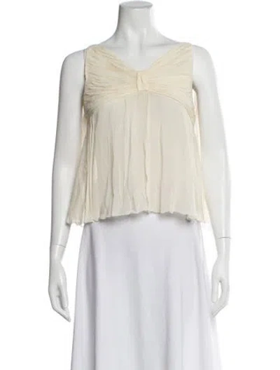Pre-owned Valentino Vintage 2000's Blouse In White