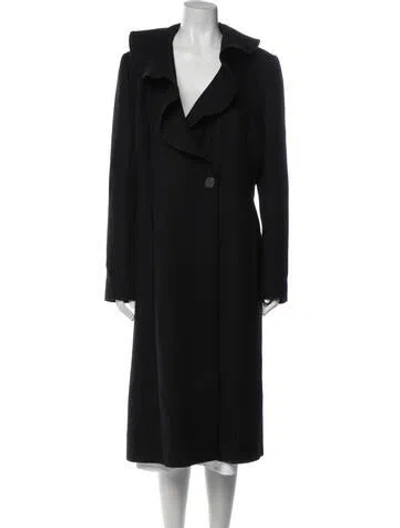 Pre-owned Valentino Vintage 2000's Coat In Black