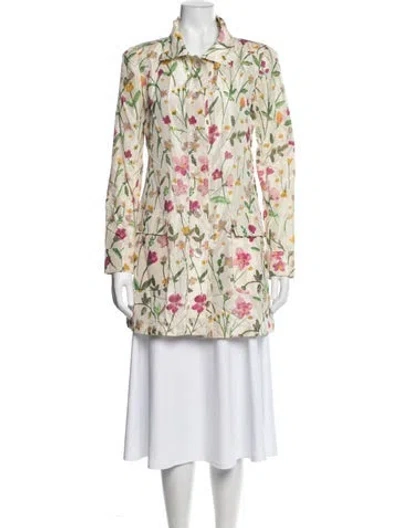 Pre-owned Valentino Vintage 2000 Coat In Neutral