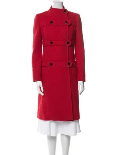 Pre-owned Valentino Vintage 2000's Coat In Red