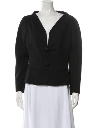 Pre-owned Valentino Vintage 2000's Evening Jacket In Black