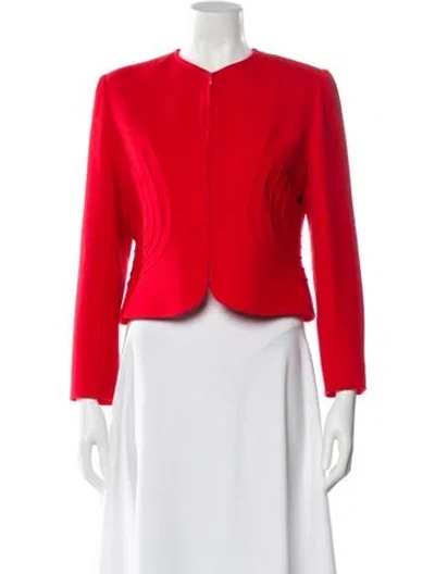 Pre-owned Valentino Vintage 2000's Evening Jacket In Red