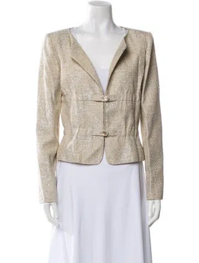 Pre-owned Valentino Vintage 2000's Evening Jacket W/ Tags In Neutral
