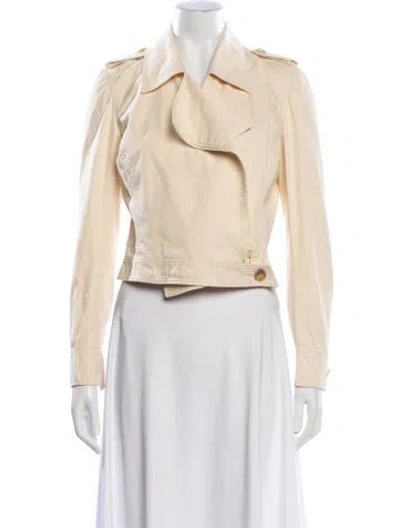 Pre-owned Valentino Vintage 2000's Jacket In Neutral