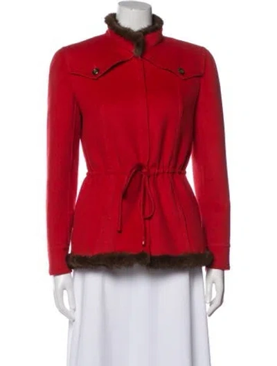 Pre-owned Valentino Vintage 2000's Jacket In Red