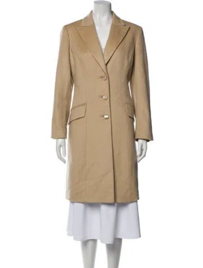 Pre-owned Valentino Vintage 2000's Peacoat In Neutral