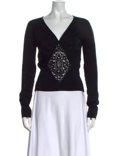 Pre-owned Valentino Vintage 2000's Sweater In Black