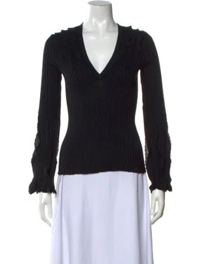 Pre-owned Valentino Vintage 2000's Sweater In Black