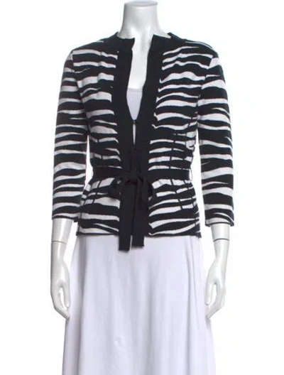 Pre-owned Valentino Vintage 2000's Sweater In Black/white