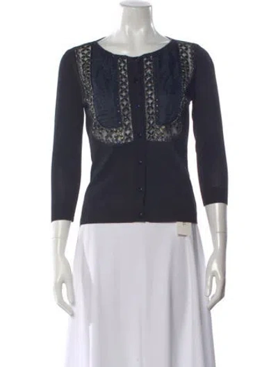 Pre-owned Valentino Vintage 2000's Sweater In Blue
