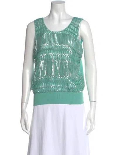 Pre-owned Valentino Vintage 2000's Sweater In Green