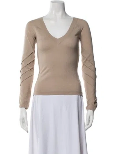 Pre-owned Valentino Vintage 2000's Sweater In Neutral