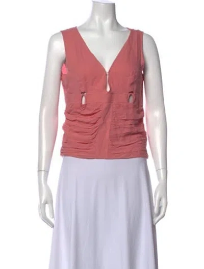 Pre-owned Valentino Vintage 2000's Top In Pink