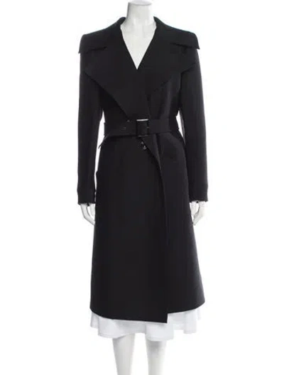 Pre-owned Valentino Vintage 2000's Trench Coat In Black