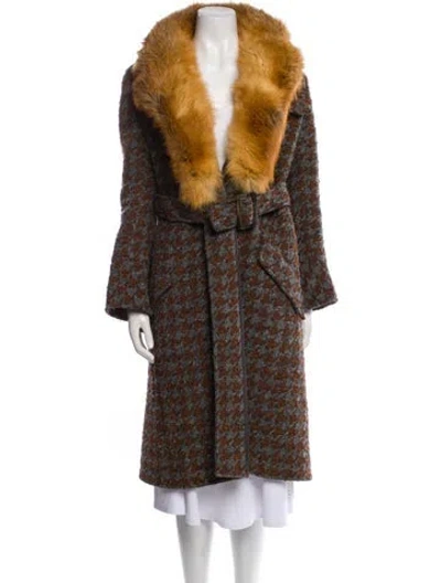 Pre-owned Valentino Vintage 2000's Trench Coat In Gray