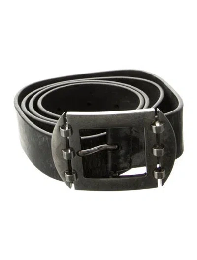 Pre-owned Valentino Garavani Vintage 2000's Waist Belt In Black