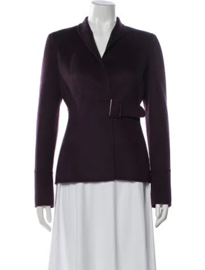 Pre-owned Valentino Vintage 2002 Blazer In Purple