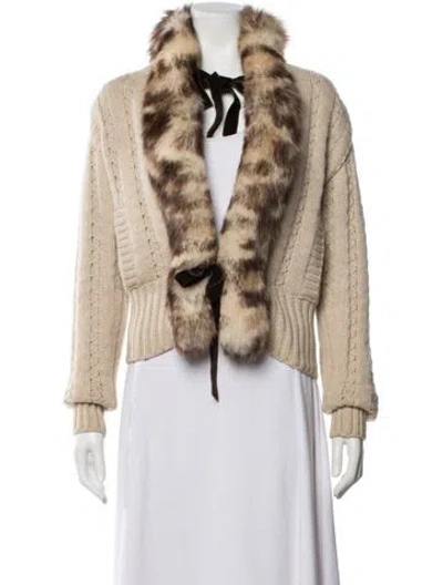 Pre-owned Valentino Vintage 2002 Sweater In Neutral