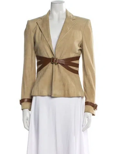 Pre-owned Valentino Vintage 2004 Blazer In Neutral