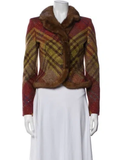 Pre-owned Valentino Vintage 2004 Jacket In Brown
