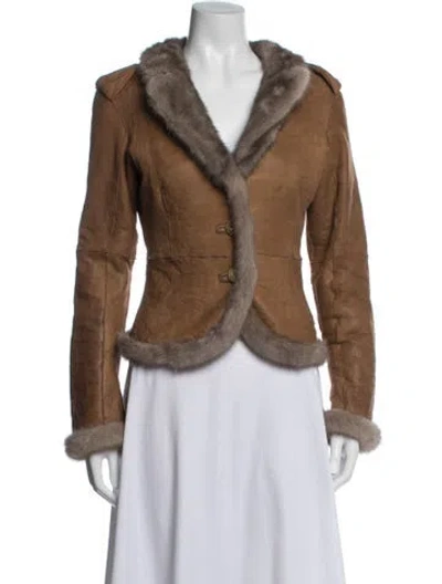 Pre-owned Valentino Vintage 2005 Jacket In Brown
