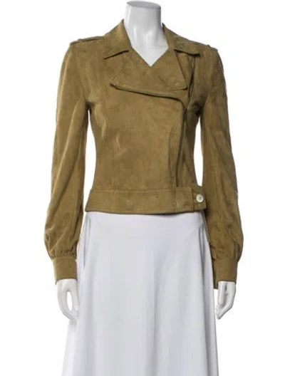 Pre-owned Valentino Vintage 2006 Biker Jacket In Neutrals