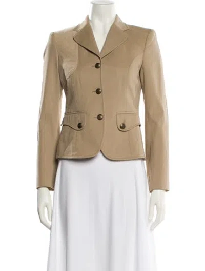 Pre-owned Valentino Vintage 2010's Blazer In Brown