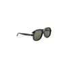 Valentino Vintage Black Acetate Sunglasses With Gold-tone Detail In Black