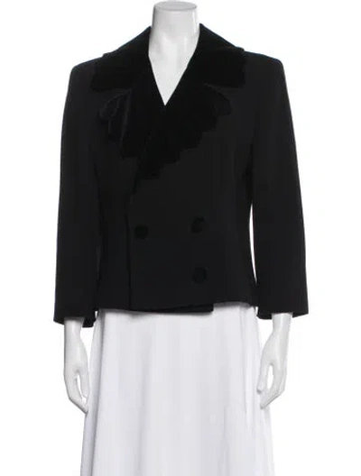Pre-owned Valentino Vintage Blazer In Black