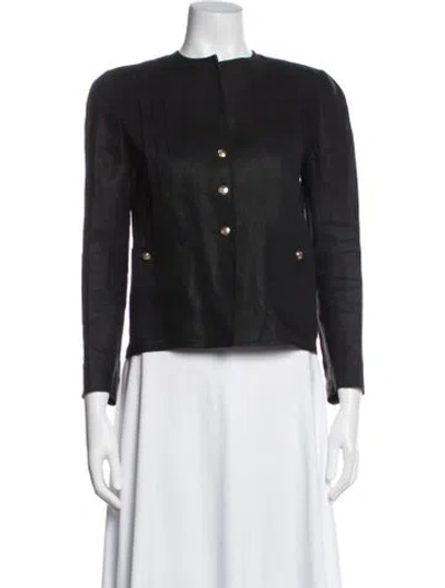 Pre-owned Valentino Vintage Blazer In Black