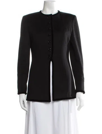 Pre-owned Valentino Vintage Blazer In Black