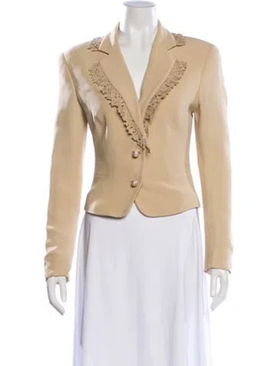 Pre-owned Valentino Vintage Blazer In Neutral