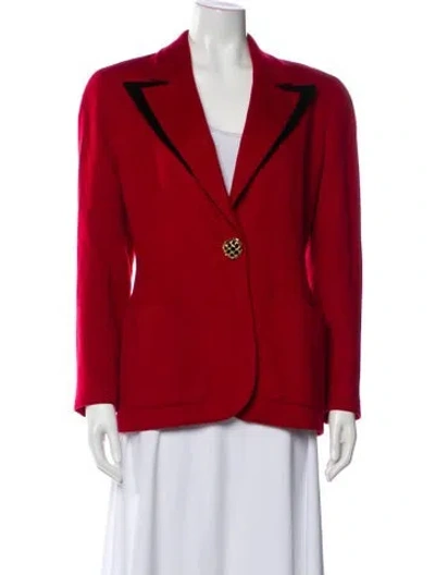 Pre-owned Valentino Vintage Blazer In Red