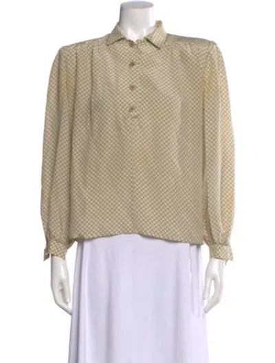 Pre-owned Valentino Vintage Boutique Blouse In Neutral
