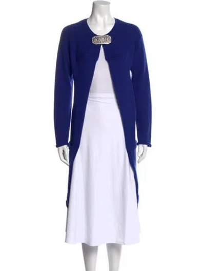 Pre-owned Valentino Vintage Cashmere Sweater In Blue
