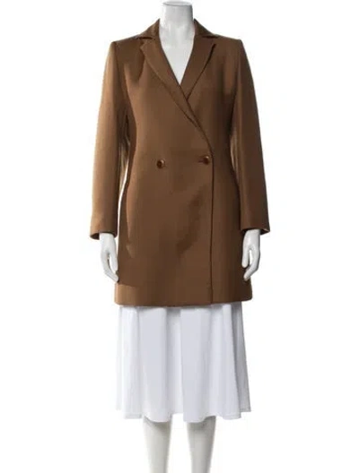Pre-owned Valentino Vintage Coat In Brown