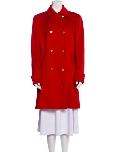Pre-owned Valentino Vintage Coat In Red