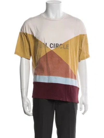 Pre-owned Valentino Vintage Colorblock Pattern T-shirt In Neutral