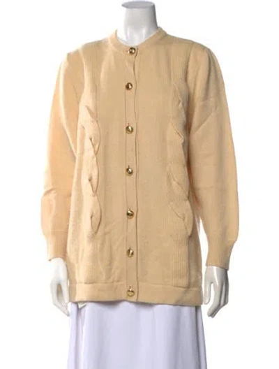 Pre-owned Valentino Vintage Crew Neck Sweater In Neutrals
