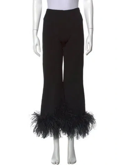 Pre-owned Valentino Vintage Flared Pants In Black