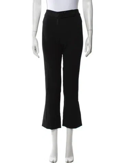 Pre-owned Valentino Vintage Flared Pants In Black