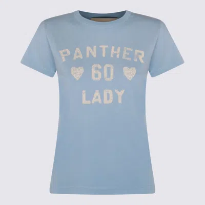 Valentino Vintage Grey Cotton T-shirt In Blue