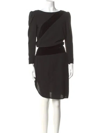 Pre-owned Valentino Vintage Knee-length Dress In Black