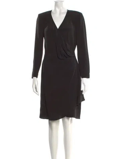 Pre-owned Valentino Vintage Knee-length Dress In Black