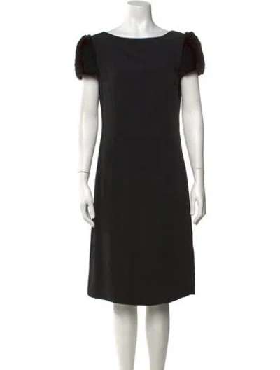 Pre-owned Valentino Vintage Knee-length Dress In Black