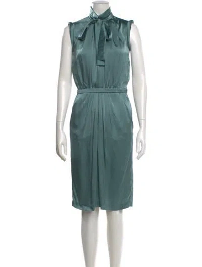 Pre-owned Valentino Vintage Knee-length Dress In Blue